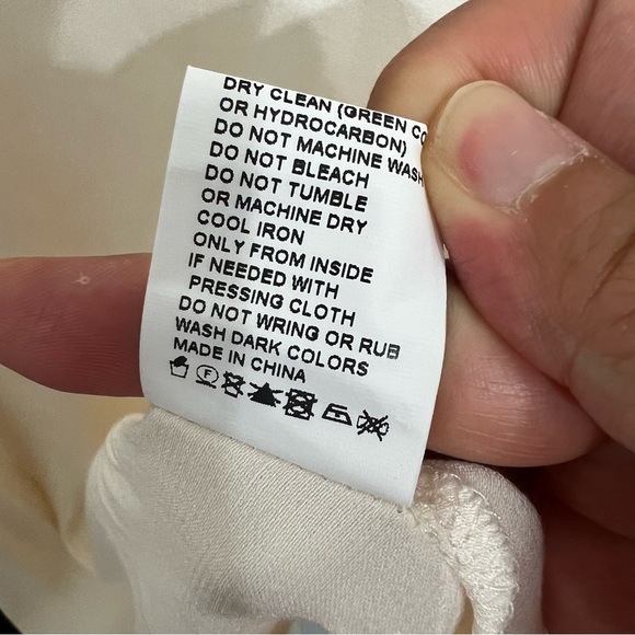 Revolve x SNDYS XS Ivory Satin Babydoll Wedding Fairy Slinky Maxi Slip Dress - Picture 13 of 14